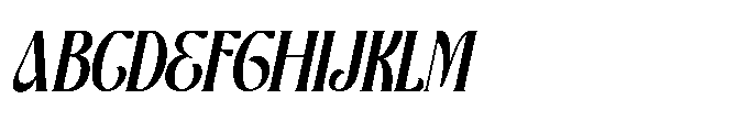 Valeris Oblique Font UPPERCASE