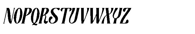 Valeris Oblique Font UPPERCASE