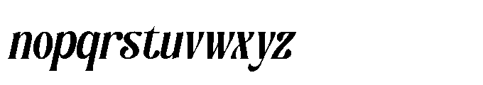 Valeris Oblique Font LOWERCASE