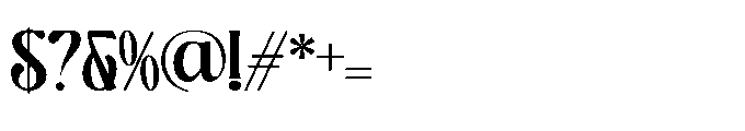 Valeris Regular Font OTHER CHARS