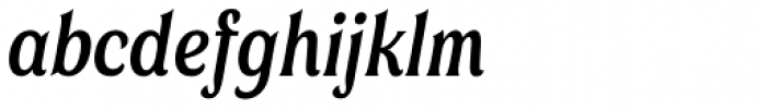 Valeson Condensed Demi Italic Font LOWERCASE