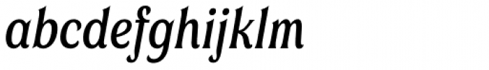 Valeson Condensed Medium Italic Font LOWERCASE