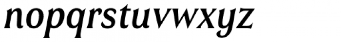 Valeson Extended Demi Italic Font LOWERCASE