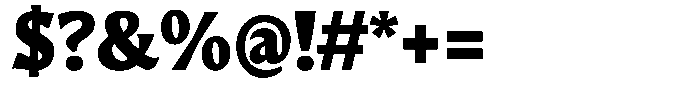 Valex Bold Font OTHER CHARS