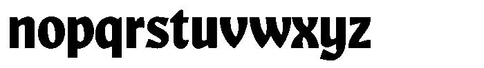 Valex Bold Font LOWERCASE