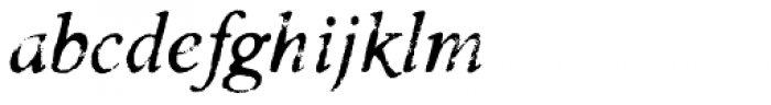 Valfieris Aged Italic Font LOWERCASE