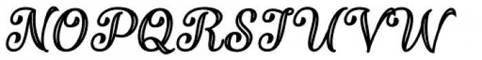 Validity Script Bold Italic Font UPPERCASE