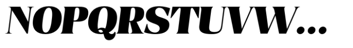Valiny Black Italic Font UPPERCASE