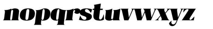 Valiny Black Italic Font LOWERCASE