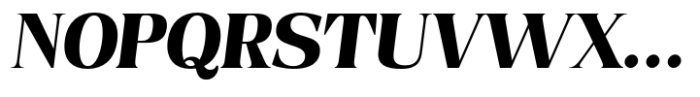 Valiny Bold Italic Font UPPERCASE