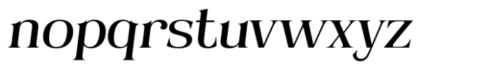 Valiny Italic Font LOWERCASE