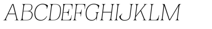 Valiny Thin Italic Font UPPERCASE
