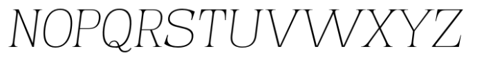 Valiny Thin Italic Font UPPERCASE