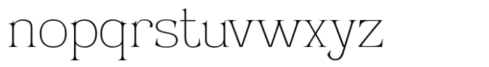 Valiny Thin Font LOWERCASE