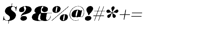 Valkiria Black Italic Font OTHER CHARS