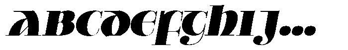 Valkiria Black Italic Font UPPERCASE