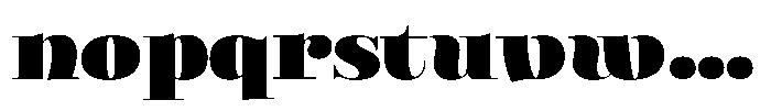 Valkiria Extra Black Font LOWERCASE