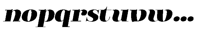 Valkiria Extra Bold Italic Font LOWERCASE