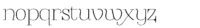 Valkiria Extra Light Font LOWERCASE