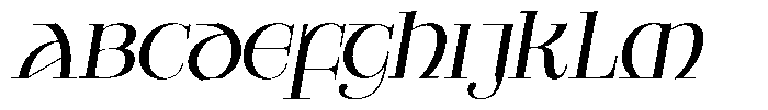 Valkiria Italic Font UPPERCASE