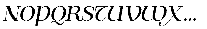 Valkiria Italic Font UPPERCASE