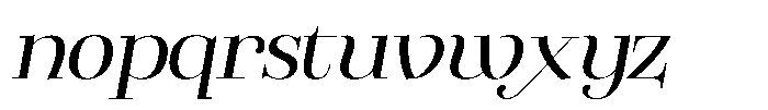 Valkiria Italic Font LOWERCASE