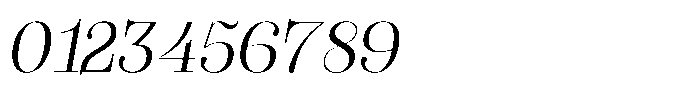 Valkiria Light Italic Font OTHER CHARS