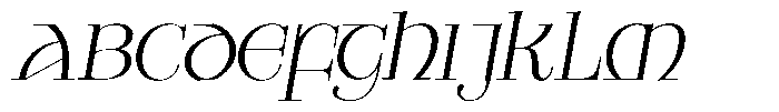 Valkiria Light Italic Font UPPERCASE