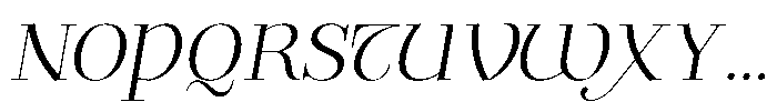 Valkiria Light Italic Font UPPERCASE