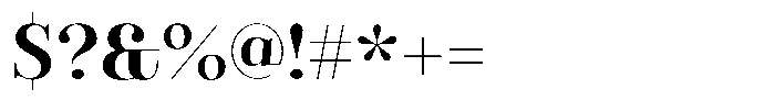 Valkiria Medium Font OTHER CHARS