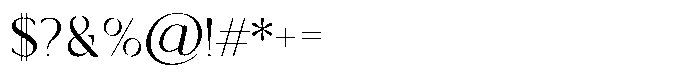 Valore Light Font OTHER CHARS
