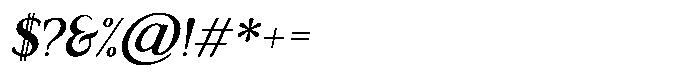 Valore Pro Bold Italic Font OTHER CHARS