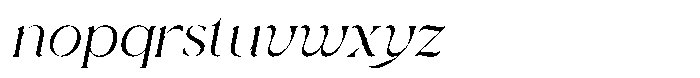 Valore Pro Light Italic Font LOWERCASE