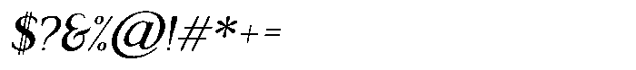 Valore Pro Semi Bold Italic Font OTHER CHARS