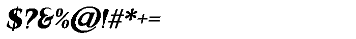Valore Pro Text Bold Italic Font OTHER CHARS