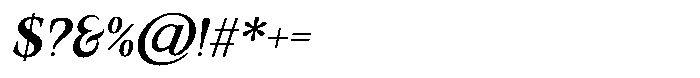 Valore Pro Text Italic Font OTHER CHARS