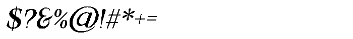 Valore Pro Text Light Italic Font OTHER CHARS