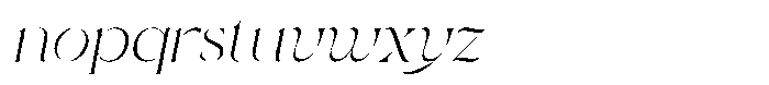 Valore Pro Text Thin Italic Font LOWERCASE