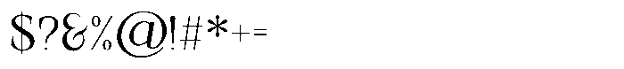 Valore Pro Text Thin Font OTHER CHARS