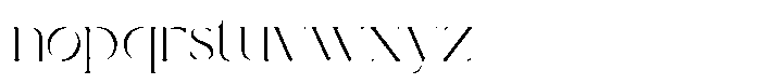 Valore Thin Font LOWERCASE
