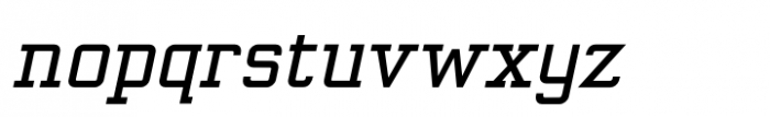Valsity Semibold Condensed Italic Font LOWERCASE