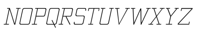 Valsity Thin Condensed Italic Font UPPERCASE