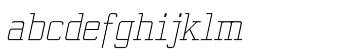 Valsity Thin Condensed Italic Font LOWERCASE