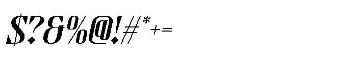 Valtine Italic Font OTHER CHARS