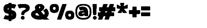 Valtora Black Font OTHER CHARS
