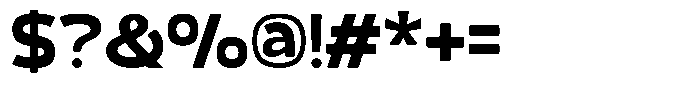 Valtora Bold Font OTHER CHARS