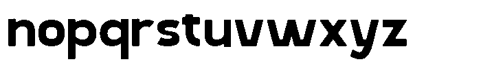 Valtora Bold Font LOWERCASE