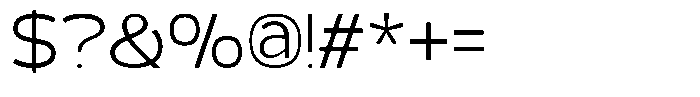 Valtora Light Font OTHER CHARS