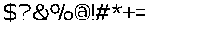 Valtora Regular Font OTHER CHARS