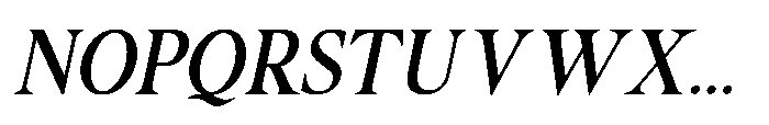 Valtoria Bold Italic Font UPPERCASE